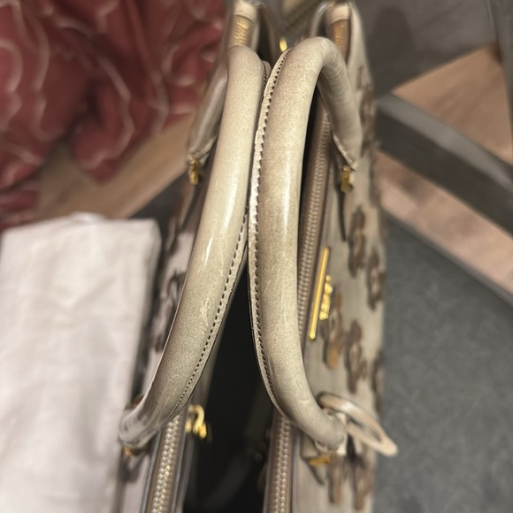 PRADA SPAZZOLATO Floral Tote Handbag - Picture 7 of 10